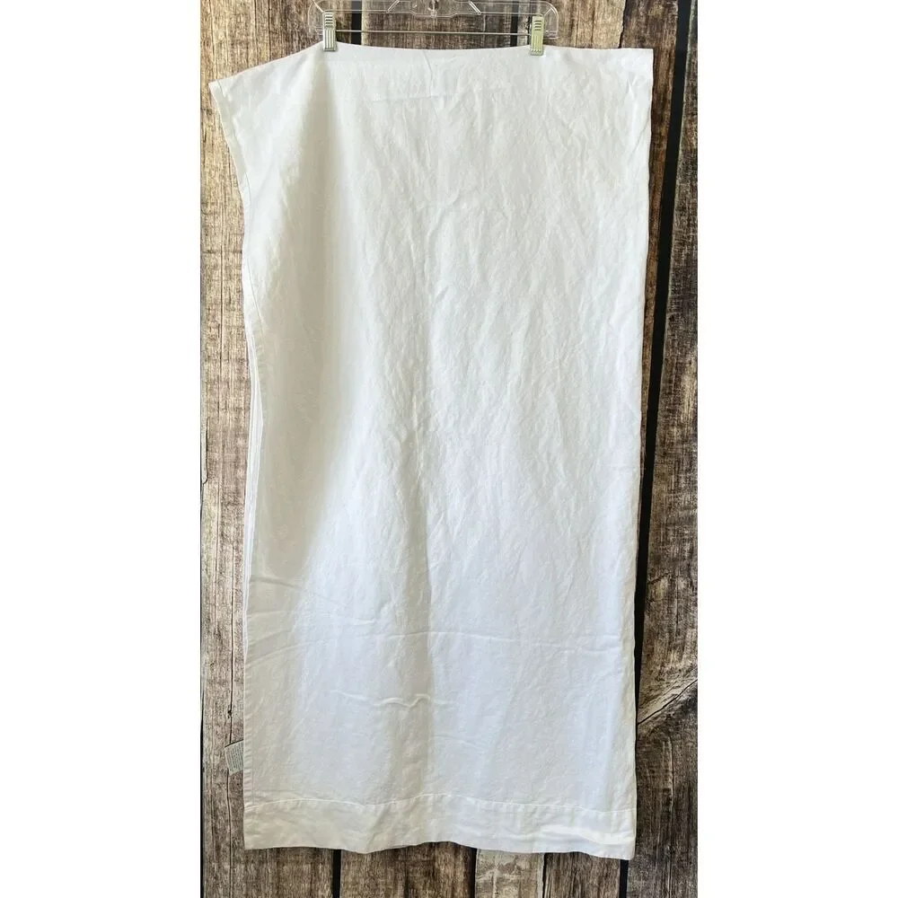 Restoration hardware Linen Blend White Oblong 94” Tablecloth